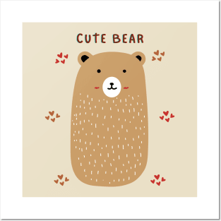 Cute Bear Posters and Art